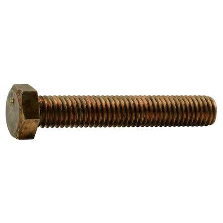 Midwest Fastener Not Graded, 1/2"-13 Hex Head Cap Screw, Plain Silicon Bronze, 3 in L, 2 PK 39386